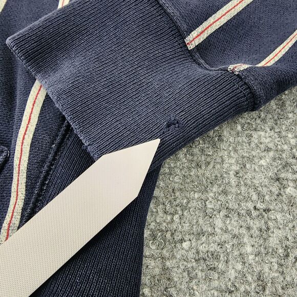 Champion Hoodie Womens Medium Blue Stripe Reverse Weave Heavyweight Sweatshirt - Picture 11 of 16